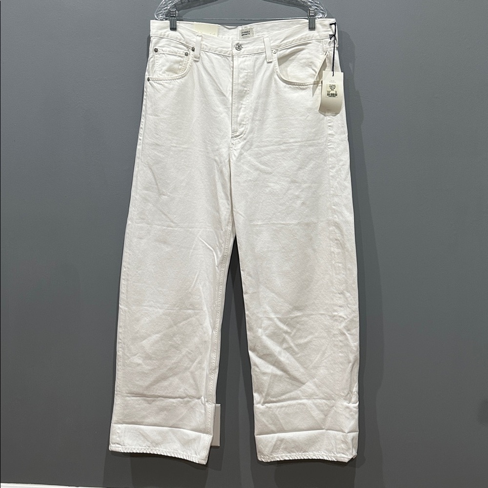 CITIZENS OF HUMANITY AYLA BAGGY CUFFED CROP - SERENE SIZE 32 - Picture 4 of 17